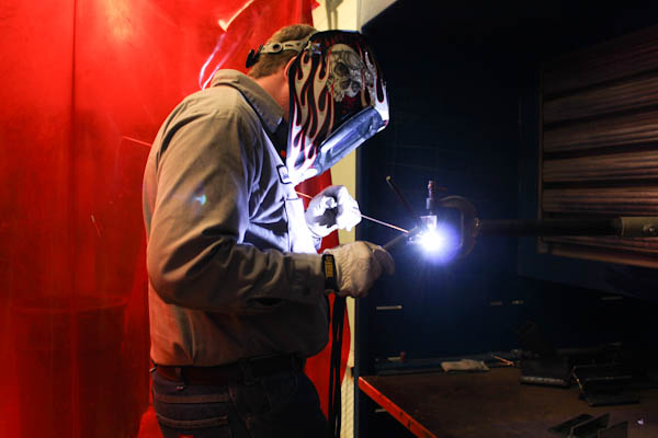 Man welding